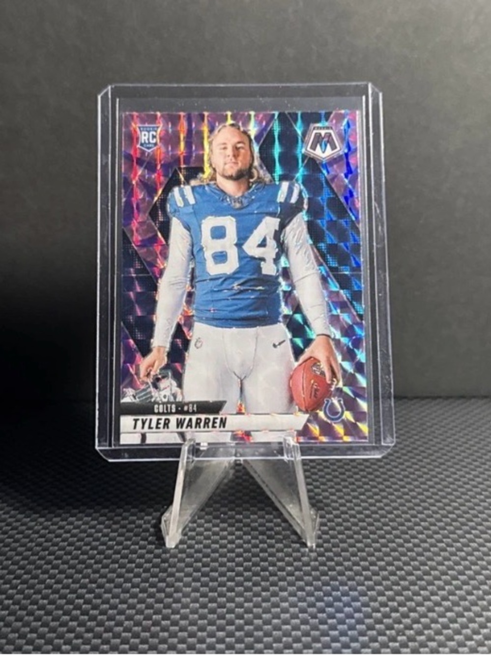 TYLER WARREN Rookie Football Trading Card - Blue